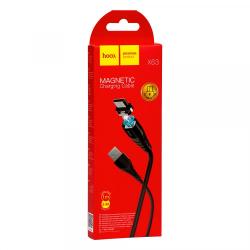 Магнитный кабель HOCO X63 Micro USB 1m 2.4A Black