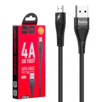 Дата кабель HOCO U53 So Fast Micro USB 1.2m 4A Black
