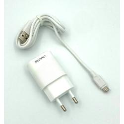 Сетевое ЗУ Sunpin SP-17 (5V/2.4A/1USB) + кабель Micro USB White 