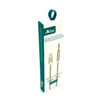Кабель AUX Allison ALS-C201 Type C to 3.5 плетенный Gold