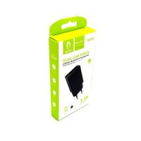 Сетевое ЗУ DENMEN DC02 (5V/2.1A/2USB) Black