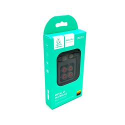 Наушники DENMEN DR12 Metal с микрофоном Black