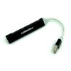 HUB USB3.0 DENMEN DU17A 4 USB Plastic USB-A 20cm Black