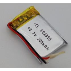 Аккумулятор универсальный  30х20х4 мм 3,7V 200mAh