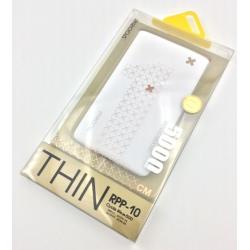 Power Bank REMAX Proda RPP-10 Thin (5000mAh/2A/1USB) White/Gold