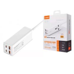 Сетевое ЗУ LDNIO SC1418 EU Plug 2 USB-C + 2 USB-A 65W 2M QC4+ White