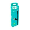Дата кабель силиконовый DENMEN D01V 2.4A Micro USB Black