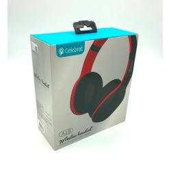Наушники Bluetooth Celebrat A18 Red