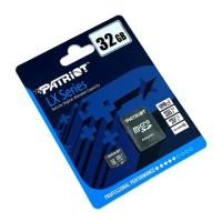 Карта памяти 32Gb Patriot LX Class 10 UHS-I Micro SD + adapter