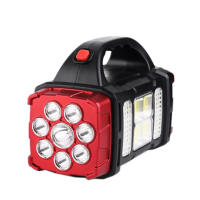 Ручной светодиодный фонарь на аккумуляторе с ручкой Hurry bolt HB-1678 Black