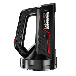 Ручной светодиодный фонарь на аккумуляторе с ручкой Multifunctional Searchlight 9009 Black