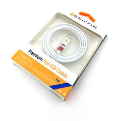 Дата кабель GRIFFIN Premium flat iPhone 5 1M