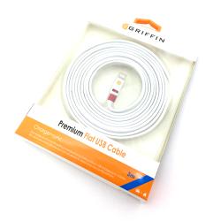 Дата кабель GRIFFIN Premium flat iPhone 5 3M