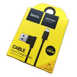 Дата кабель HOCO UPL-11L iPhone 5 120cm Black