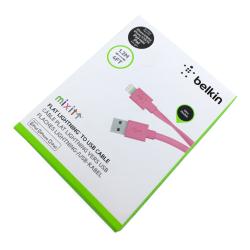 Дата кабель Belkin Flat iPhone 5 Pink