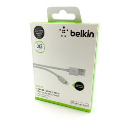 Дата кабель Belkin iPhone 5 2M White (коробка)