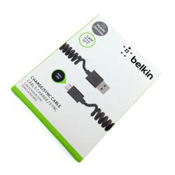 Дата кабель Belkin спираль micro USB 1.8M Black