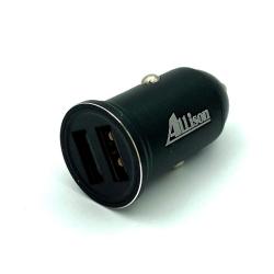 Автомобильное ЗУ Allison ALS-A613 Black (5V/3.1A/2USB)
