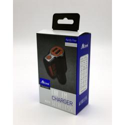 FM модулятор ALS-A905 Bluetooth + Charger (1USB/5V/A) Blue