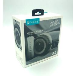 Наушники Bluetooth Celebrat A4 Grey