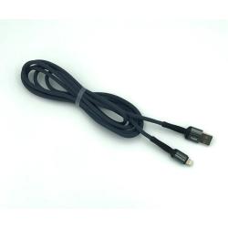 Дата кабель EMY MY-452-2 iPhone 2M Black