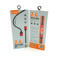 Дата кабель LDNIO LS-431 micro USB Black/Red