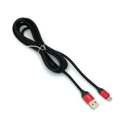Дата кабель LDNIO LS-432 micro USB 2M Black/Red