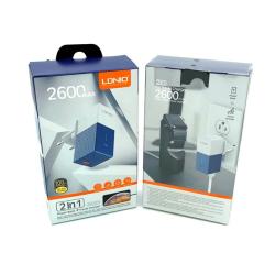Сетевое ЗУ LDNIO PA307 + cable micro USB + Power Bank 2600 mAh (5V/1A/1USB) 