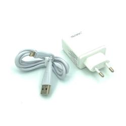 Сетевое ЗУ Sunpin FC-02 (5V/2.4A/2USB) + кабель Lightning White 