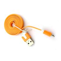 Дата кабель FLAT micro USB 1m Orange (тех. упаковка)