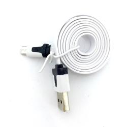 Дата кабель FLAT micro USB 1m White (тех. упаковка)