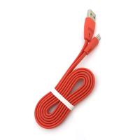Дата кабель FLAT PREMIUM micro USB Red (тех. упаковка)