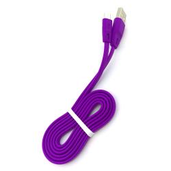 Дата кабель FLAT PREMIUM micro USB Violet (тех. упаковка)