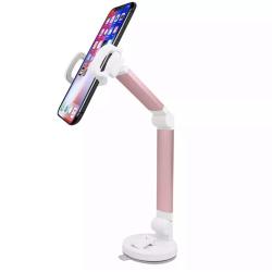Держатель для телефонов на присоске 360 Long Handle Folding Gold