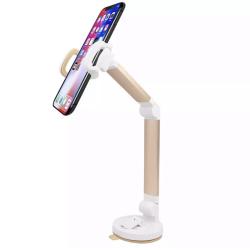Держатель для телефонов на присоске 360 Long Handle Folding Rose Gold