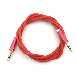 Кабель AUX Metall Conector Red