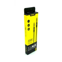 Кабель AUX REMAX L-200 2m Black