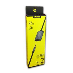Кабель AUX REMAX RL-205 (1to2) Black