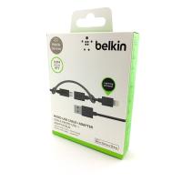 Дата кабель Belkin 2 in 1 iPhone 5 + Micro USB Black