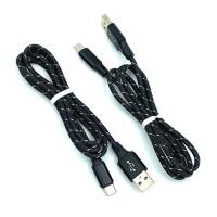 Дата кабель TC-006 круглый плетенный Type C Black_Grey (тех. упаковка)