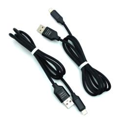 Дата кабель I-011 круглый силиконовый Lightning 1.0m Black (тех. упаковка)