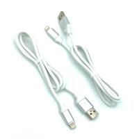Дата кабель I-011 круглый силиконовый Lightning 1.0m White (тех. упаковка)
