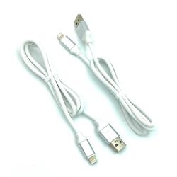Дата кабель I-011 круглый силиконовый Lightning 1.0m White (тех. упаковка)