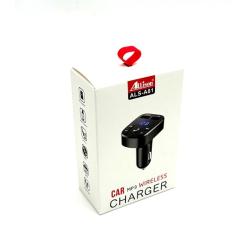 FM модулятор ALS-A81 Bluetooth + Charger (2USB/5V/3.1A) Black