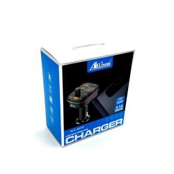 FM модулятор ALS-A010 Bluetooth + Charger (2USB/PD/20W/3.1A) Black