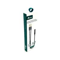 Кабель ALLISON C309 2in1 3.5 Audio adapter cable Female to 2 Male Metal Black