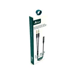 Кабель ALLISON C309 2in1 3.5 Audio adapter cable Female to 2 Male Metal Black