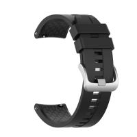 Силиконовый ремешок / Браслет для смарт часов ширина 22 mm Black