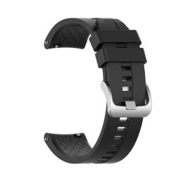 Силиконовый ремешок / Браслет для смарт часов ширина 22 mm Black