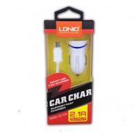 Автомобильное ЗУ LDNIO DL-C12 + cable micro USB White (5V/2.1A/1USB)